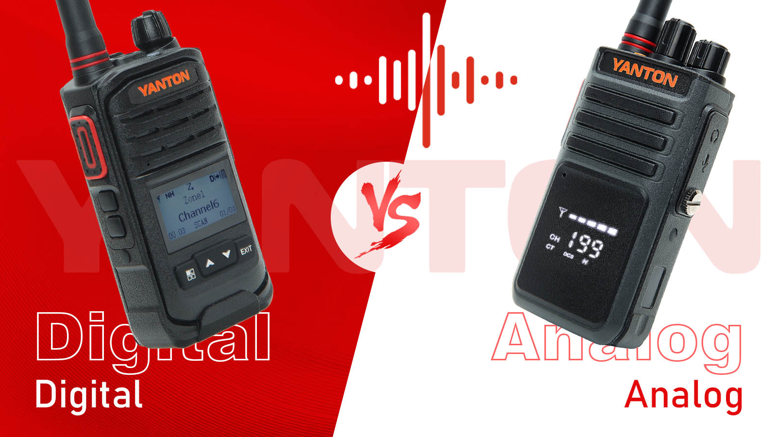 ¿Cuál es la diferencia entre una radio bidireccional analógica y una digital?