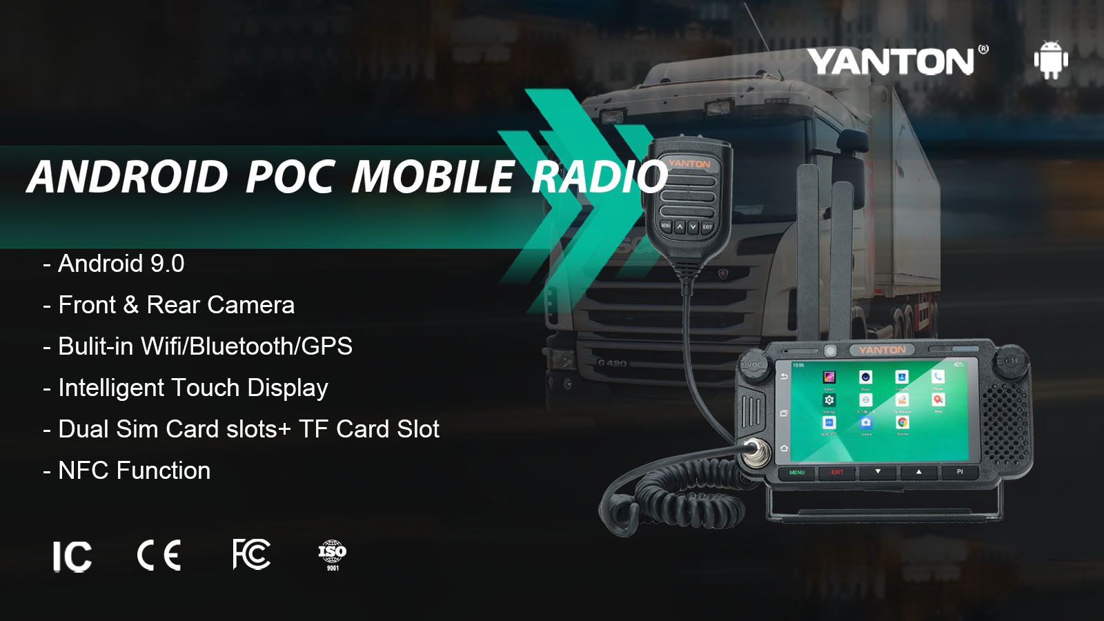 PoC Mobile Radio YANTON TM-7600