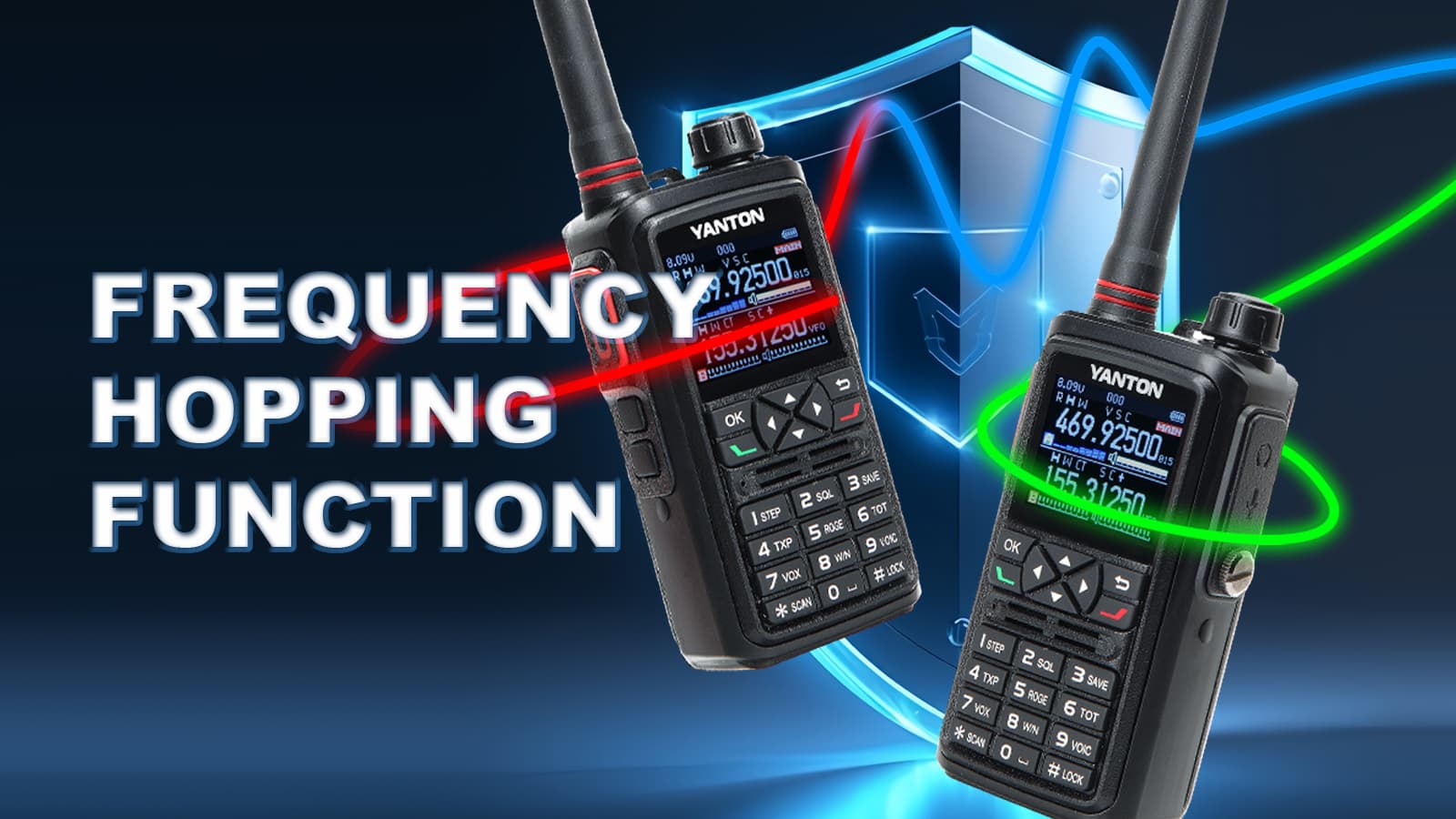 Salto de frecuencia en walkie-talkie