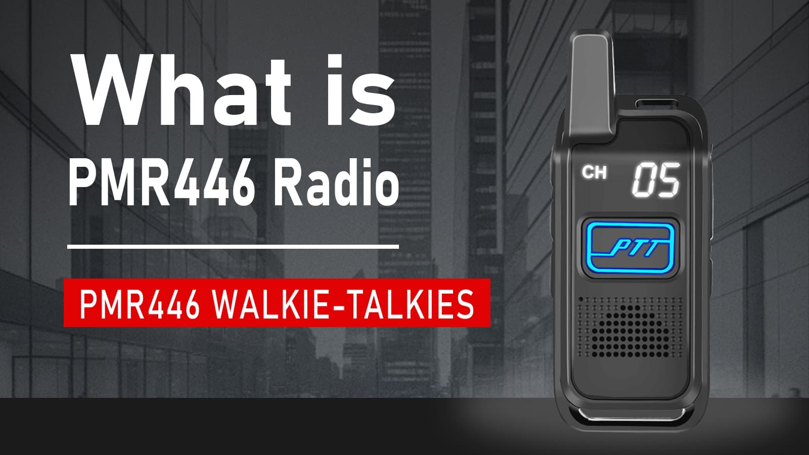 ¿Qué es la radio PMR446?