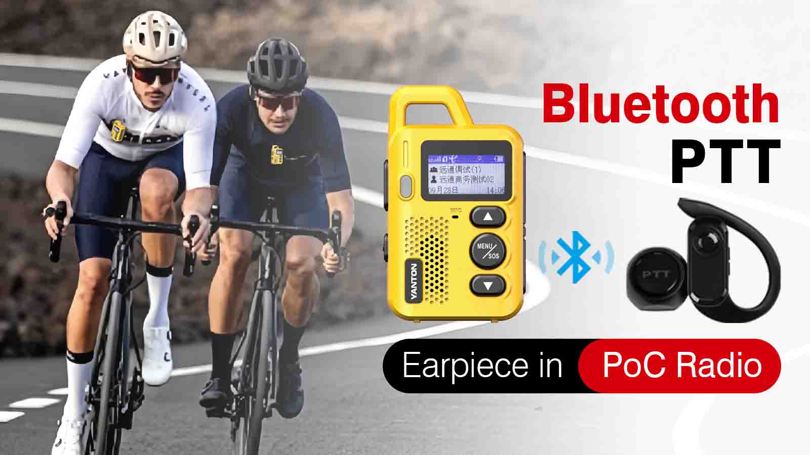 Bluetooth PTT Earpiece in PoC Radio